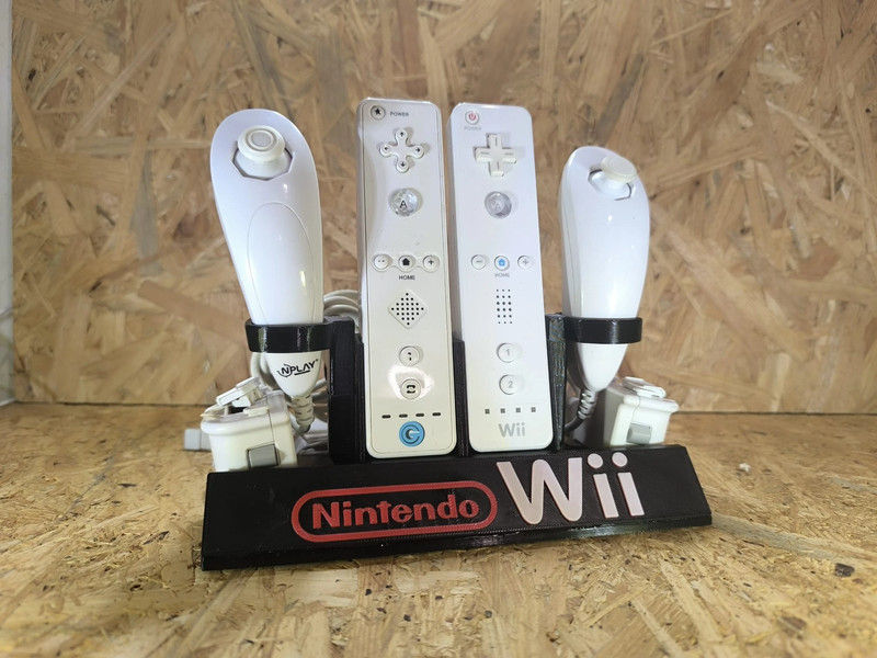Suporte vertical Nintendo Wii preto — fotografia 2