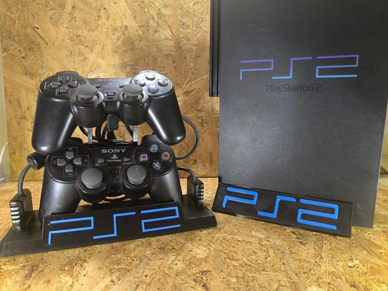 Suporte vertical PS2 Fat e suporte para dois comandos — fotografia 10