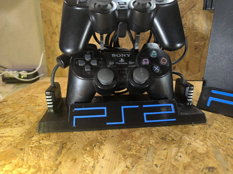 Suporte vertical PS2 Fat e suporte para dois comandos — fotografia 3