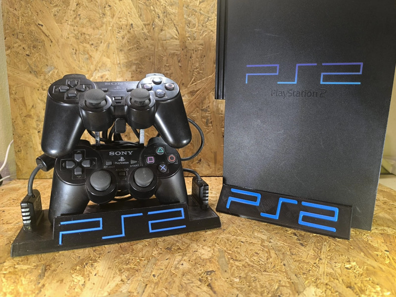 Suporte vertical PS2 Fat e suporte para dois comandos — fotografia 5