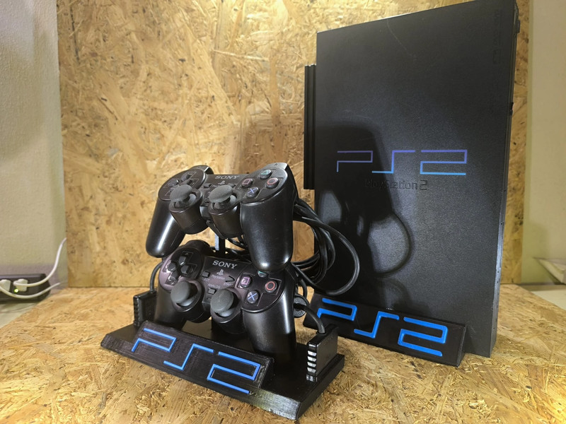 Suporte vertical PS2 Fat e suporte para dois comandos — fotografia 6