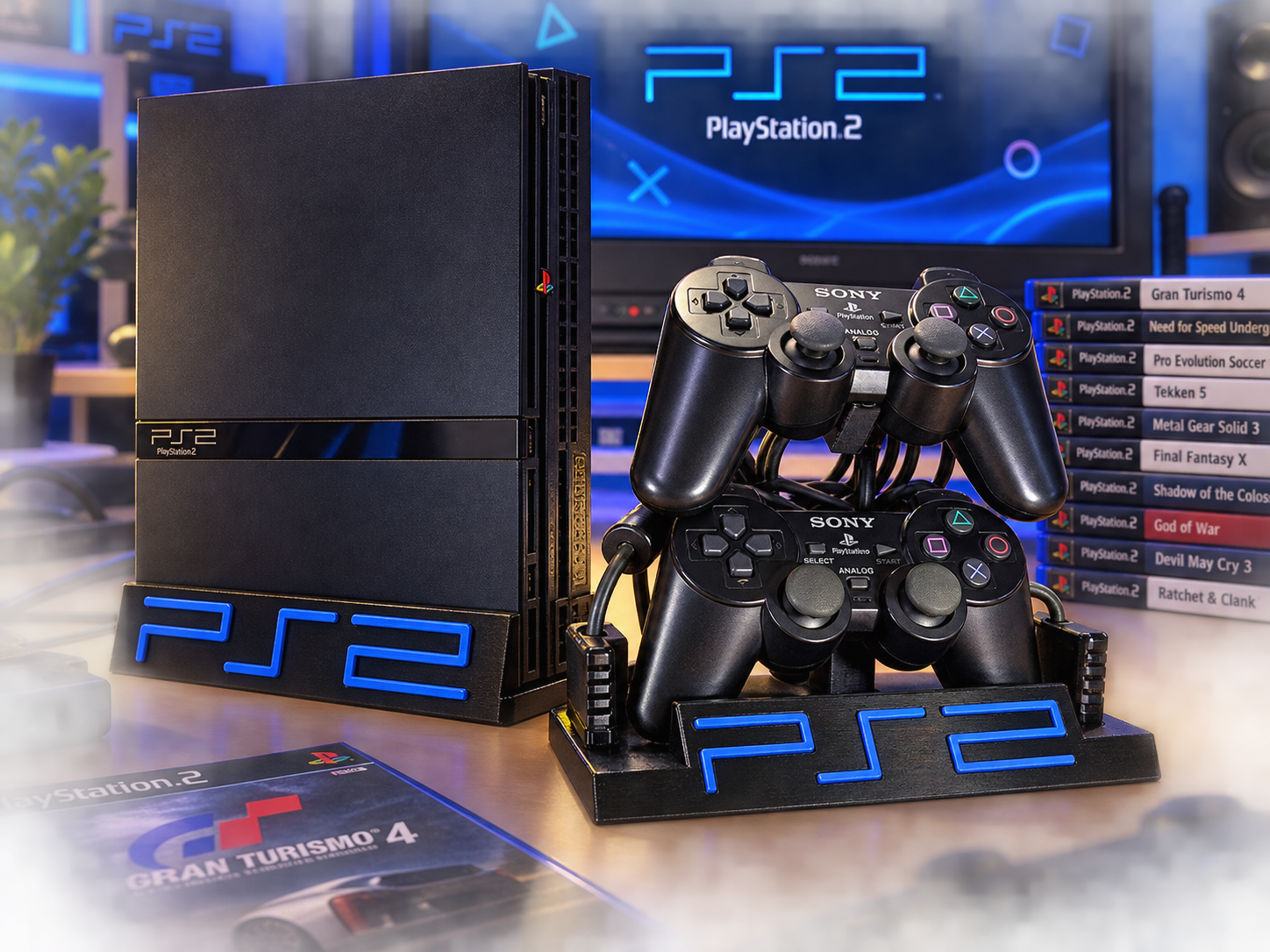 Conjunto de suportes para PS2 Slim