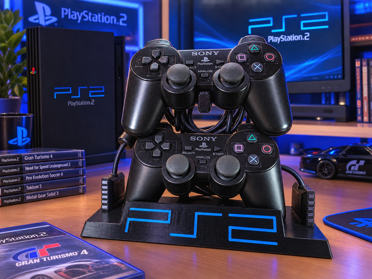 Suporte para dois comandos PS2