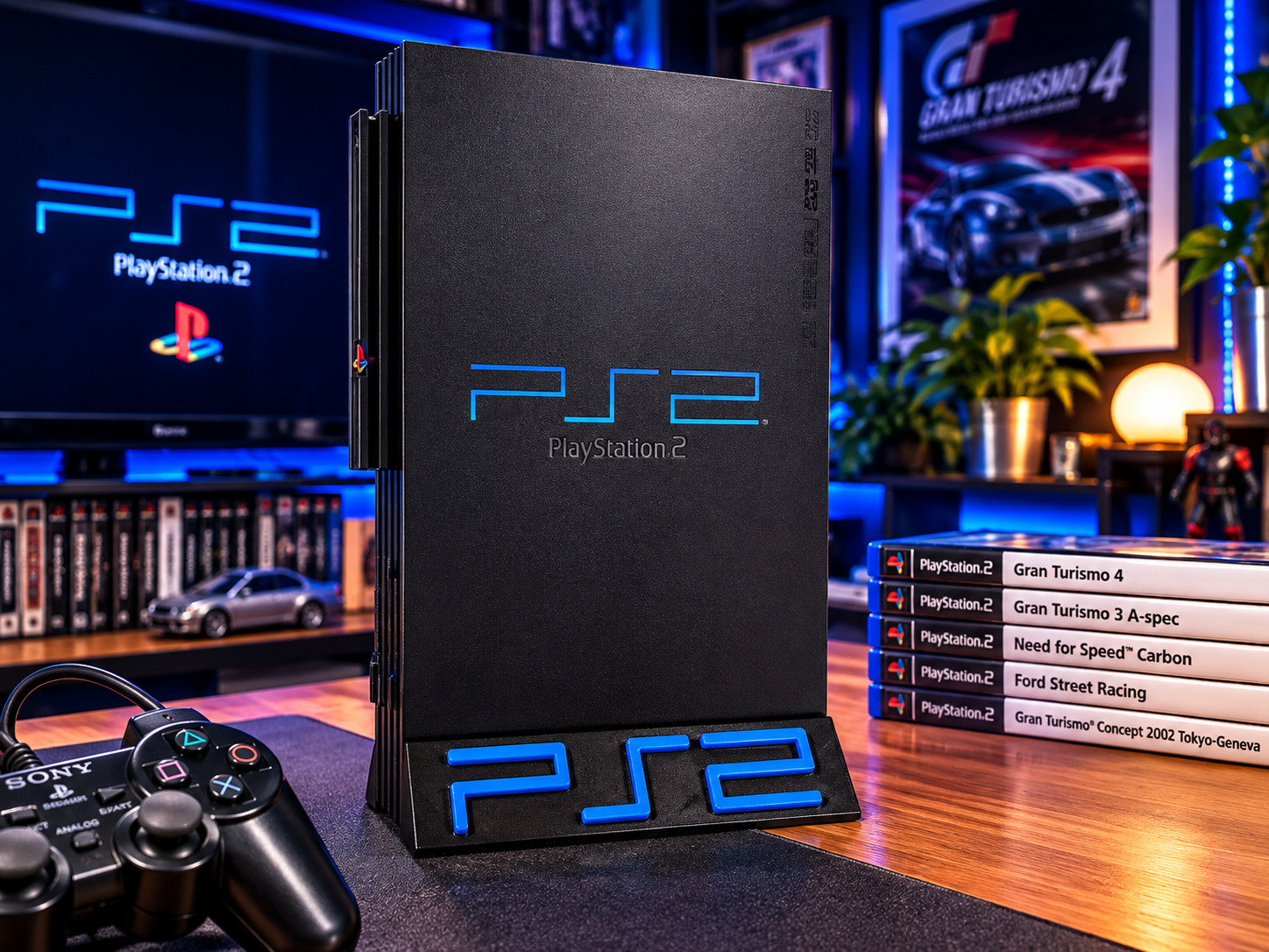 Suporte vertical para PS2 Fat