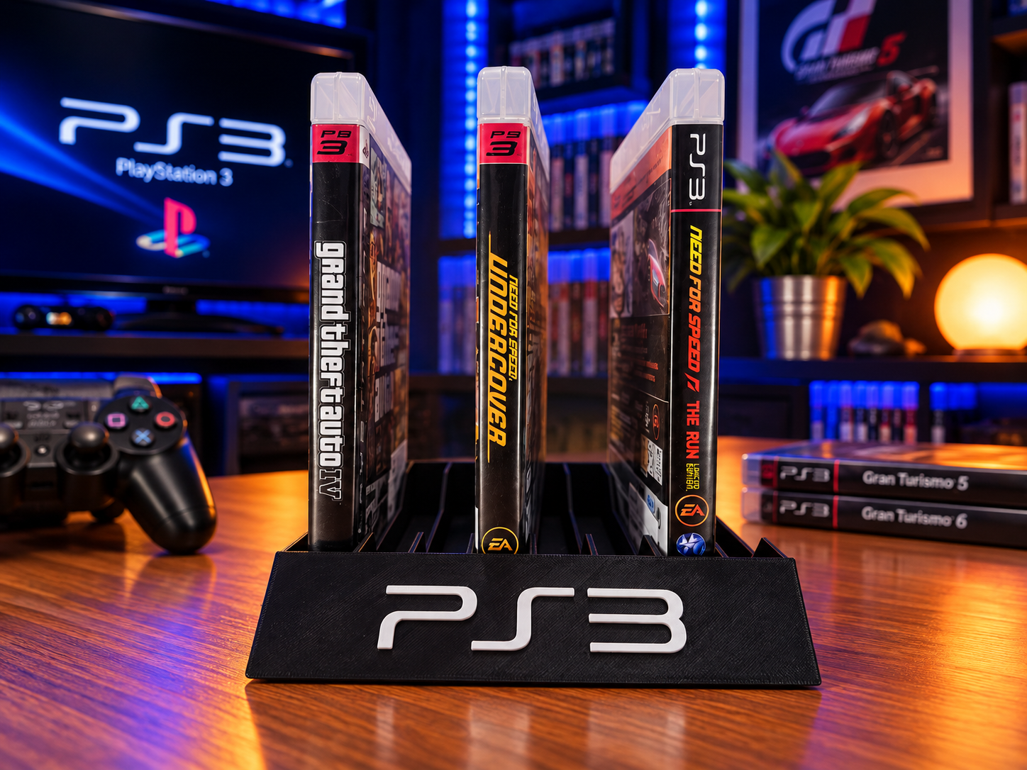 Organizer de jogos PS3 com capacidade para 8 jogos