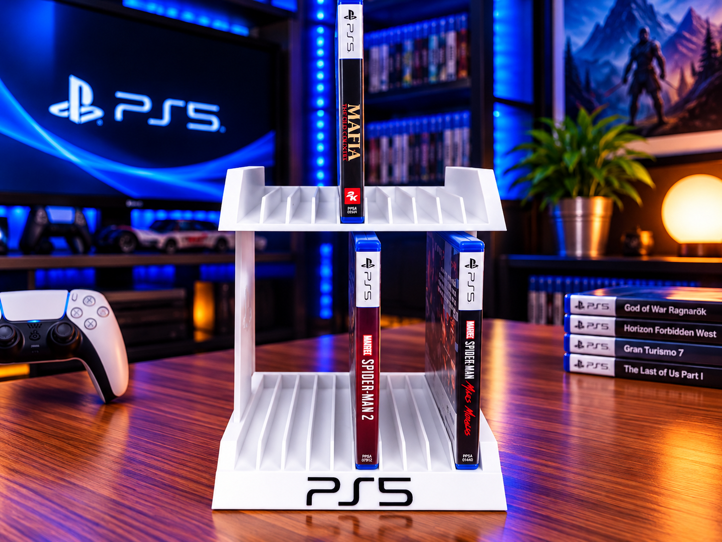 Organizer duplo para jogos PS5 com capacidade para 20 jogos