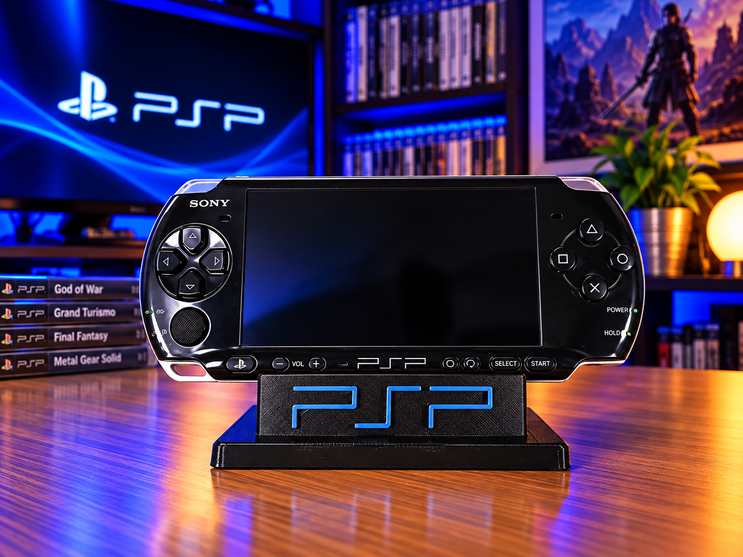 Suporte display para consola PSP