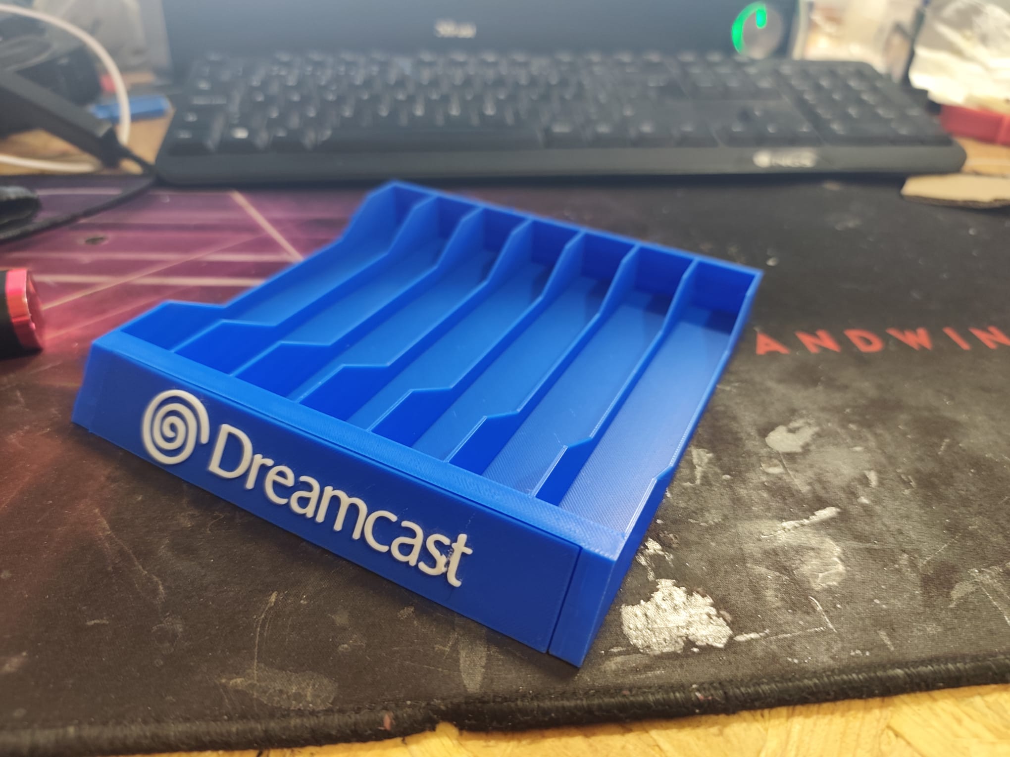 Suporte de jogos Dreamcast azul — fotografia 10