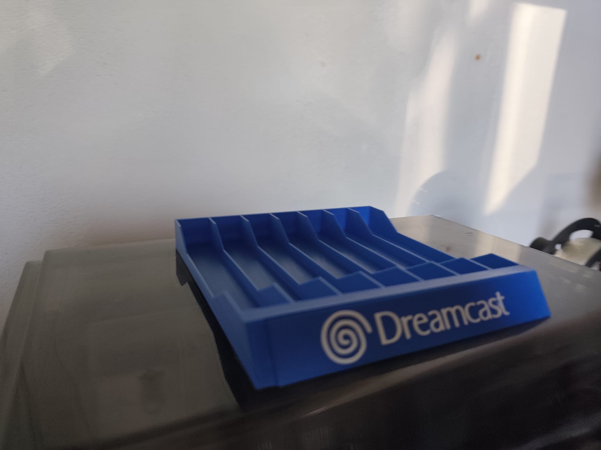 Suporte de jogos Dreamcast azul — fotografia 3