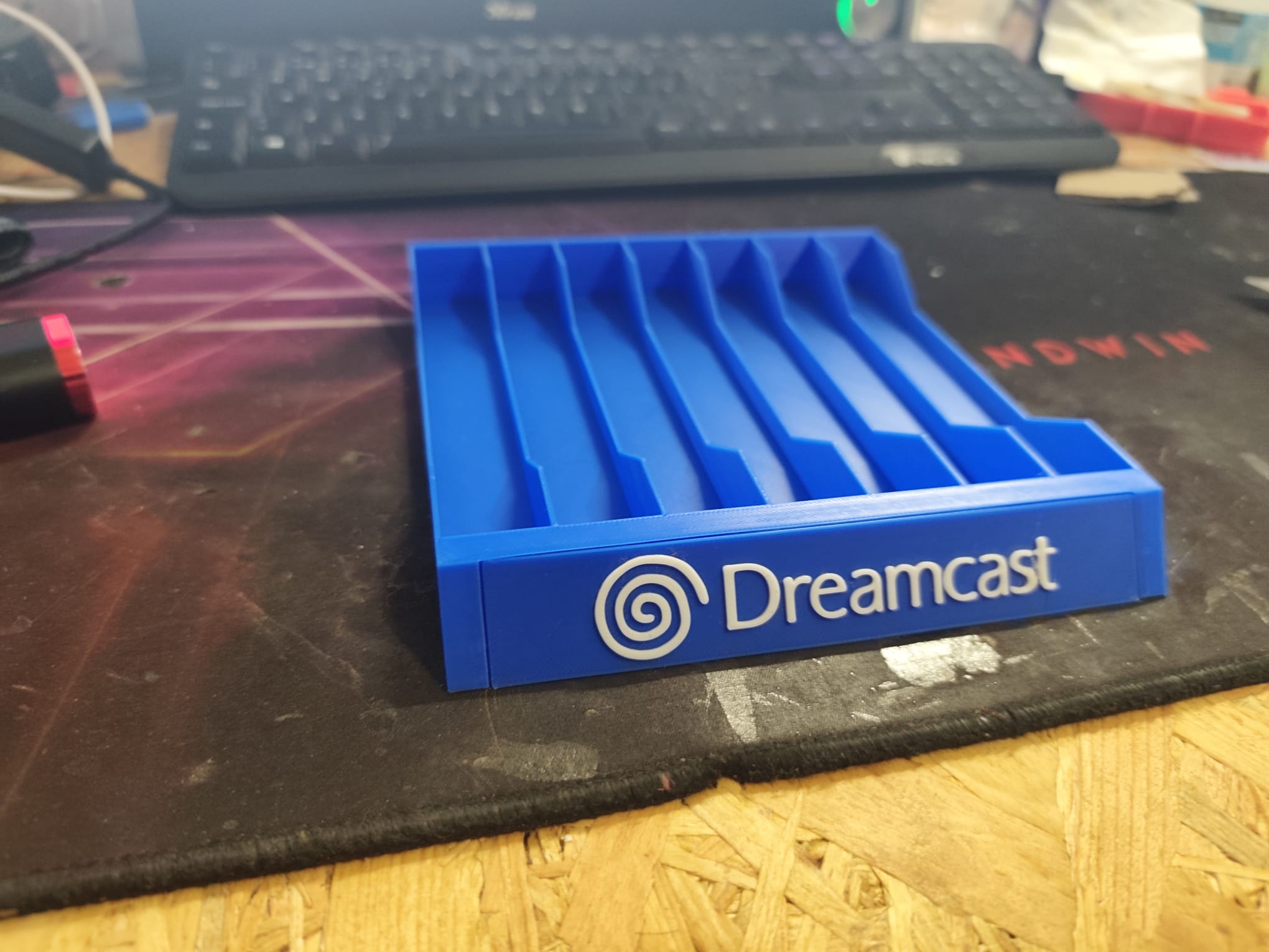 Suporte de jogos Dreamcast azul — fotografia 7