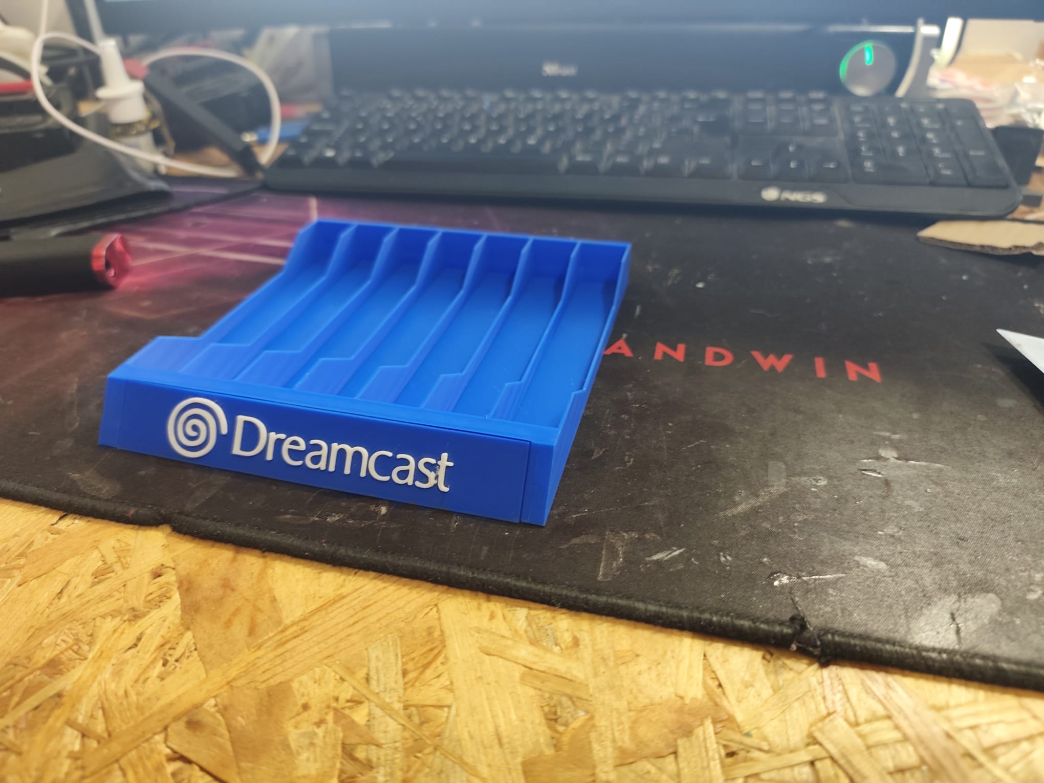 Suporte de jogos Dreamcast azul — fotografia 8