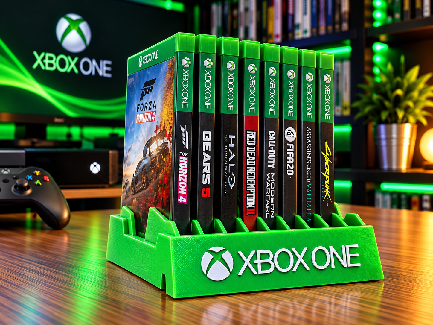 Organizador de jogos Xbox One com capacidade para 8 jogos