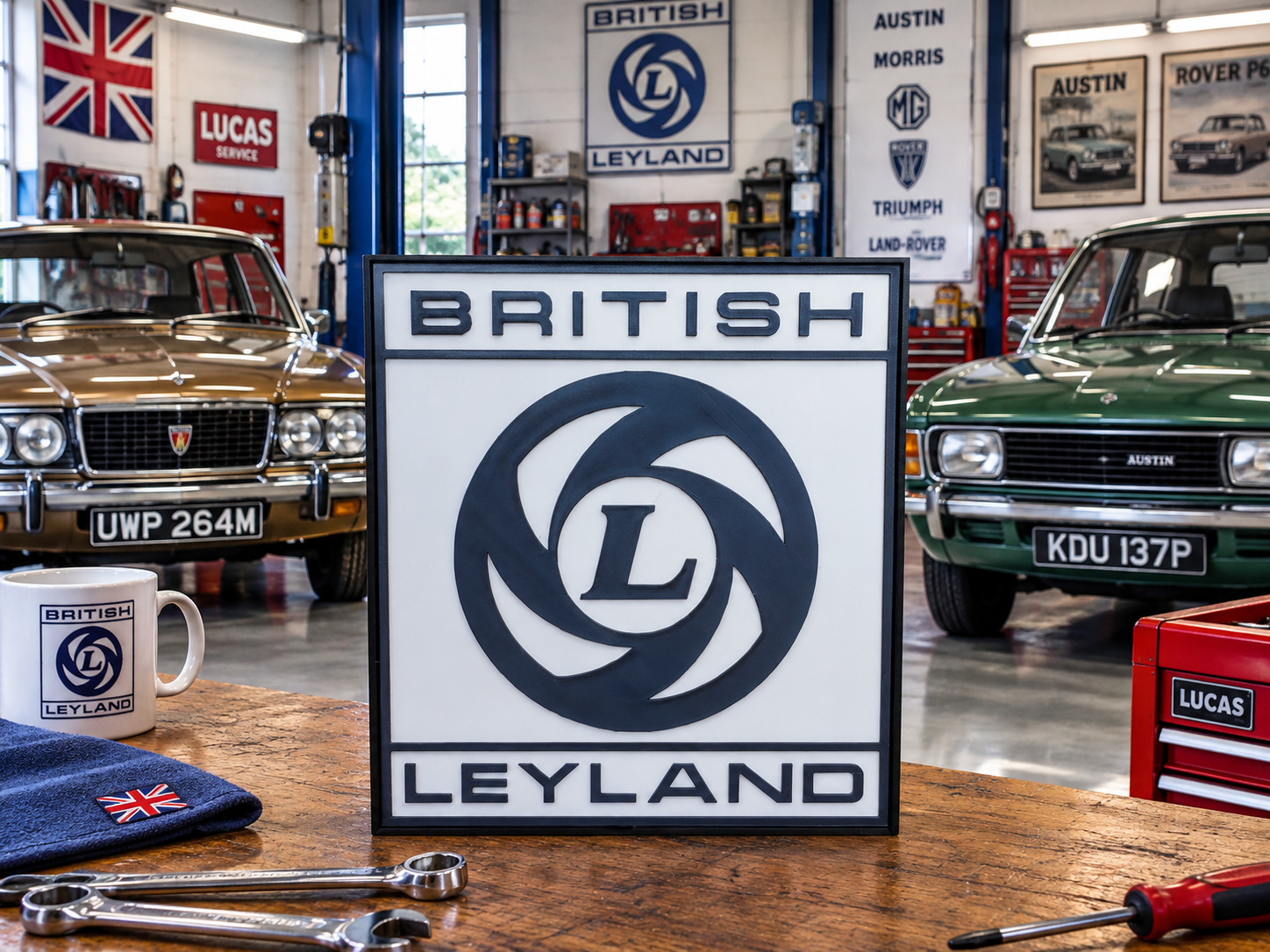 BRITISH LEYLAND — Luminária Lightbox