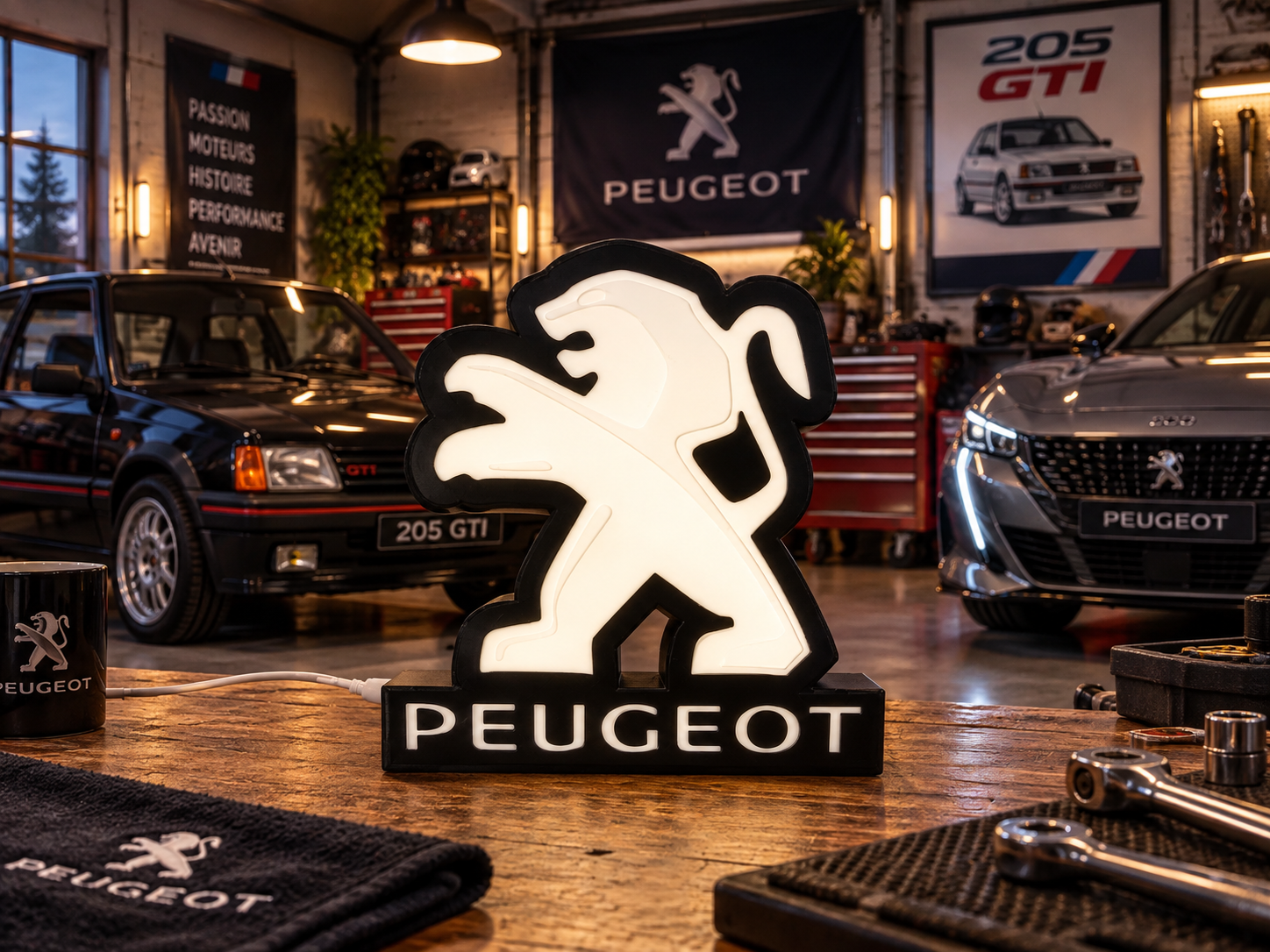 PEUGEOT — Luminária Lightbox