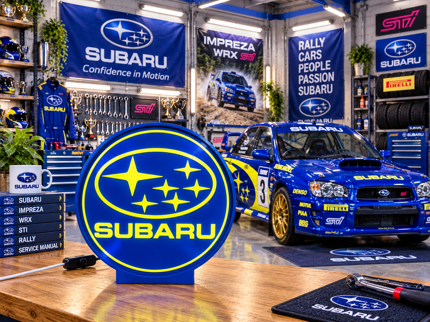 SUBARU — Caixa azul