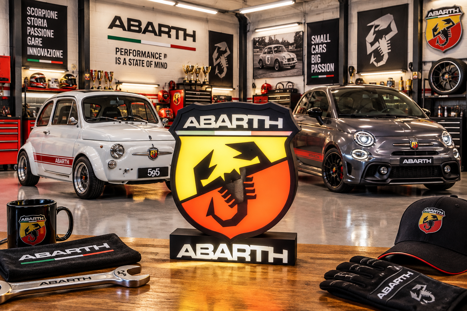 ABARTH — Luminária Lightbox