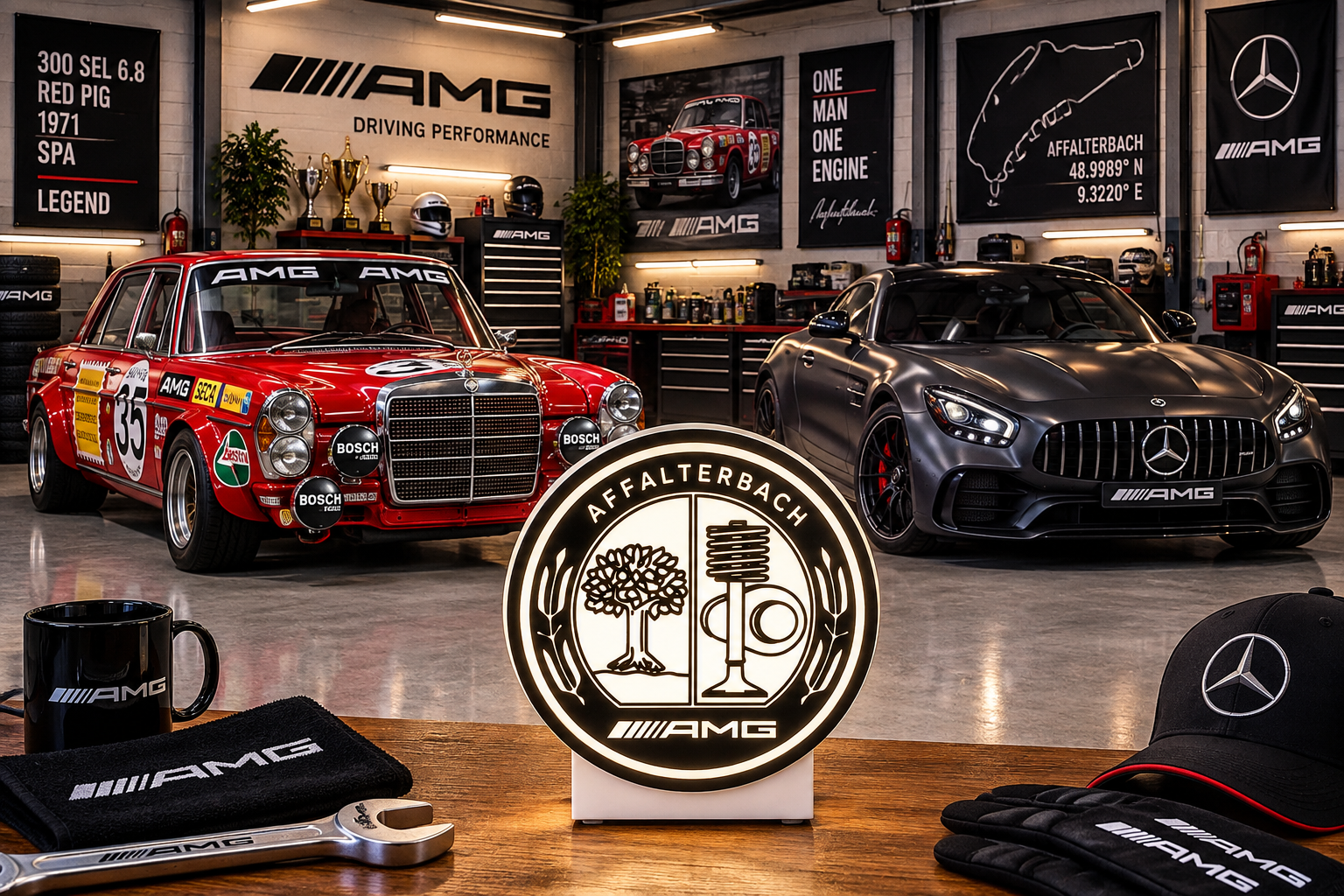 AMG — Caixa branca