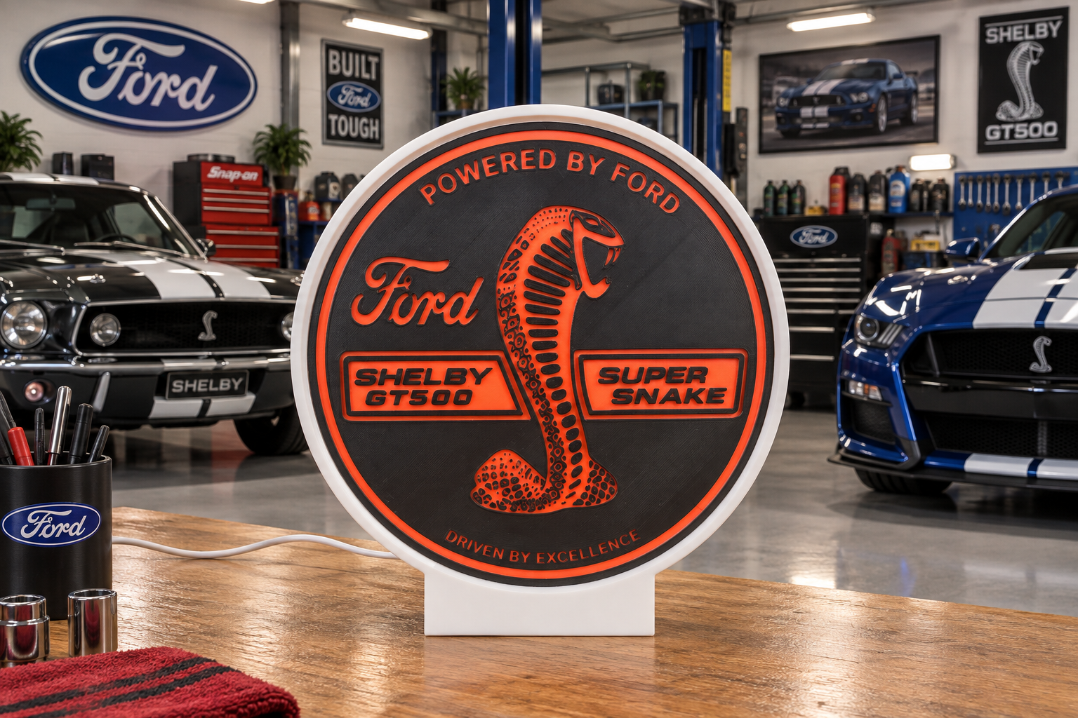 FORD SHELBY GT500 — Caixa branca