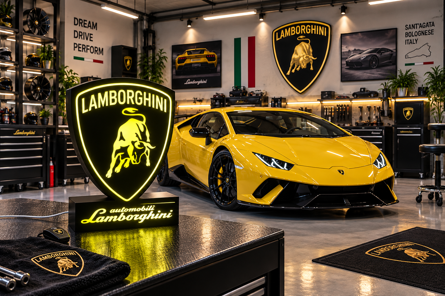 LAMBORGHINI — Luminária Lightbox