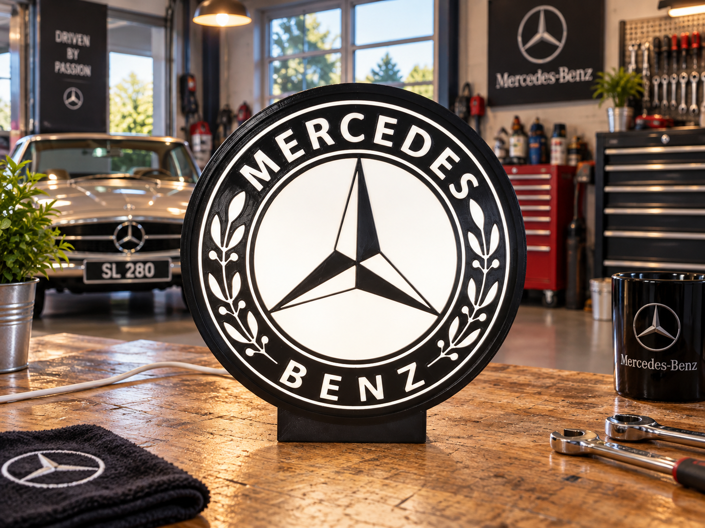 MERCEDES-BENZ — 2 cores · Caixa preta