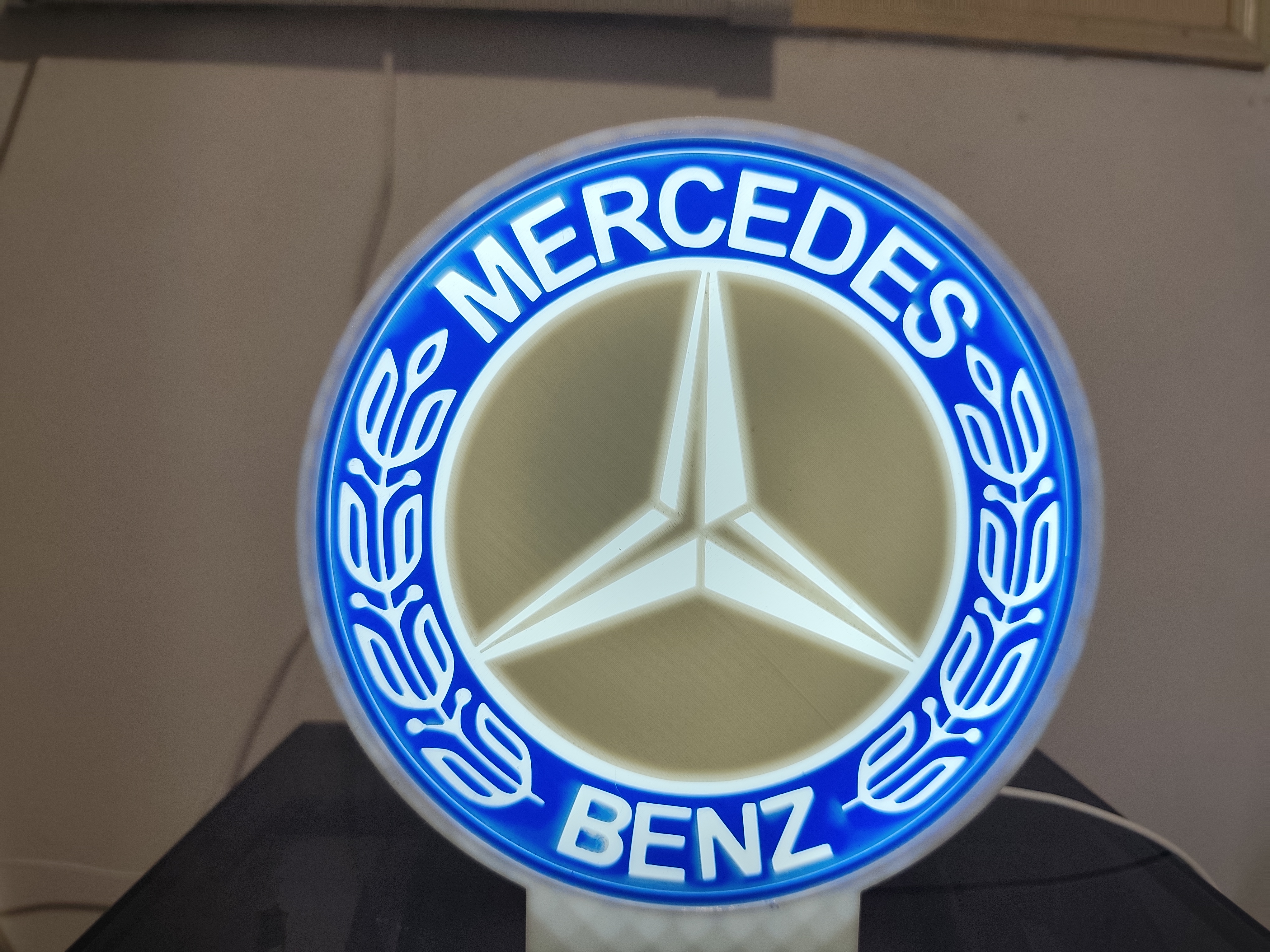 Mercedes-Benz Azul e cinza · Caixa branca — imagem 7