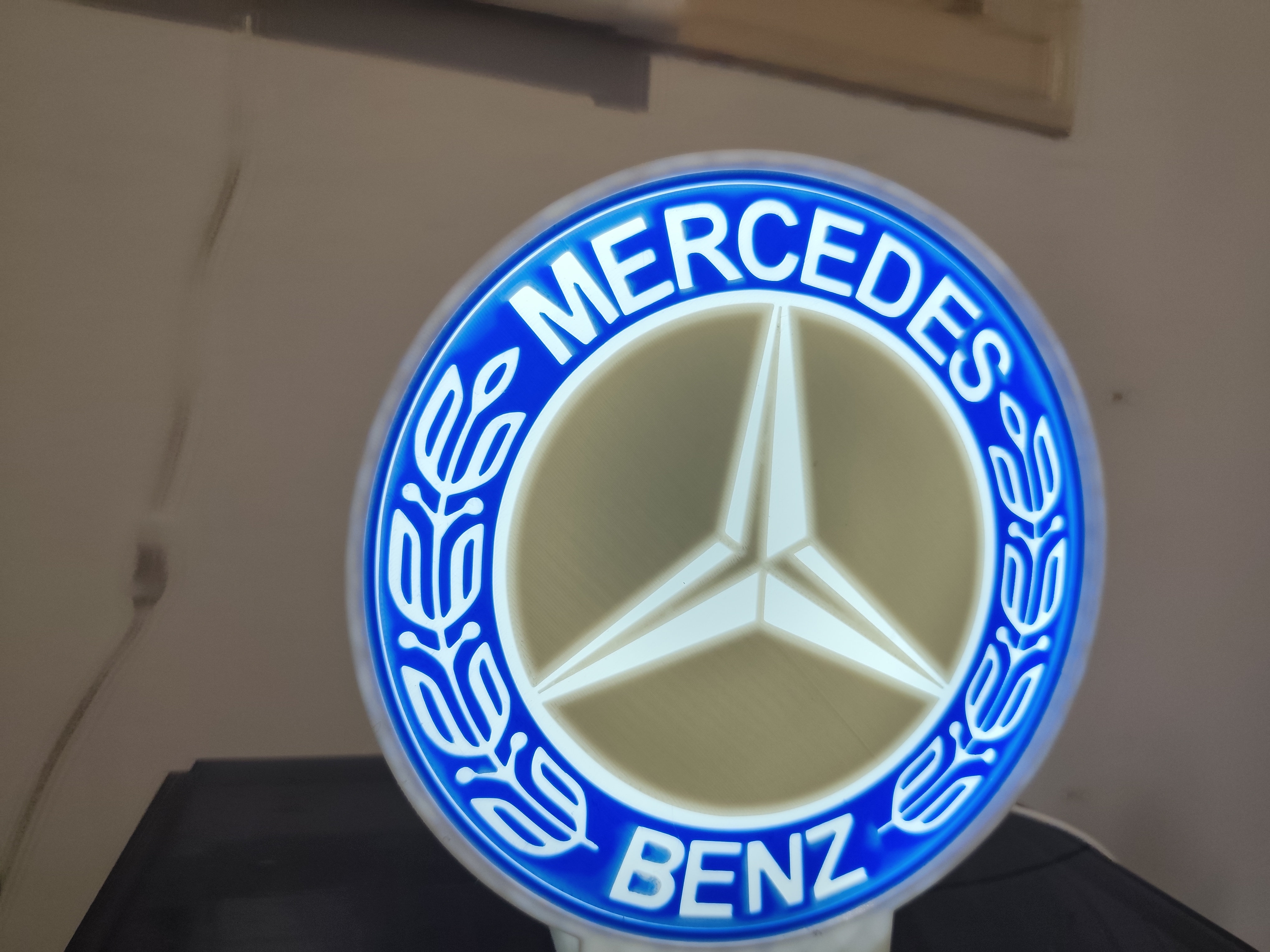 Mercedes-Benz Azul e cinza · Caixa branca — imagem 8