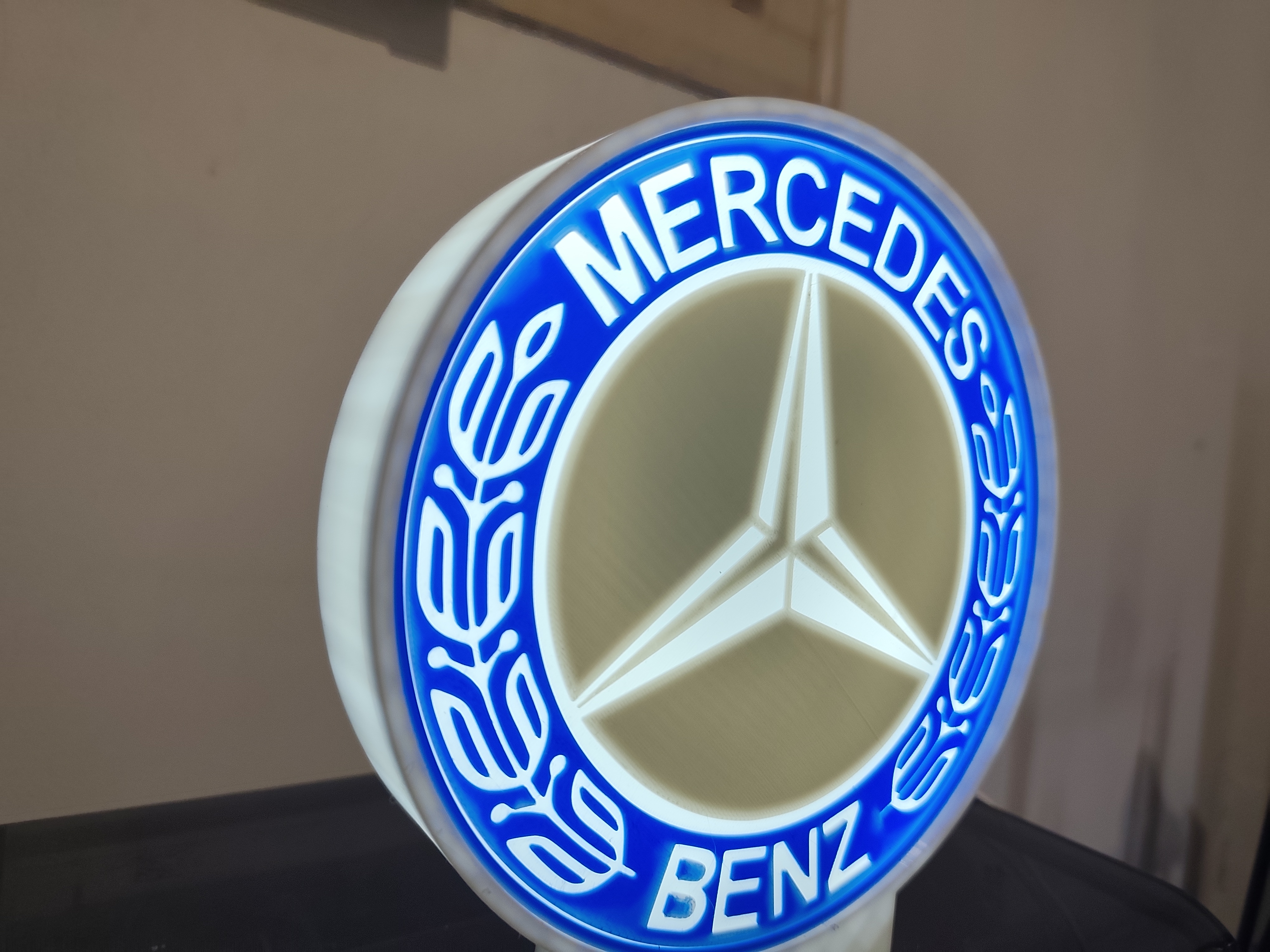 Mercedes-Benz Azul e cinza · Caixa branca — imagem 9