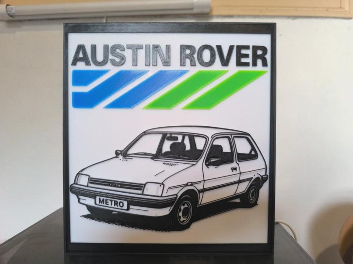 Luminária Austin Rover Metro — vista frontal