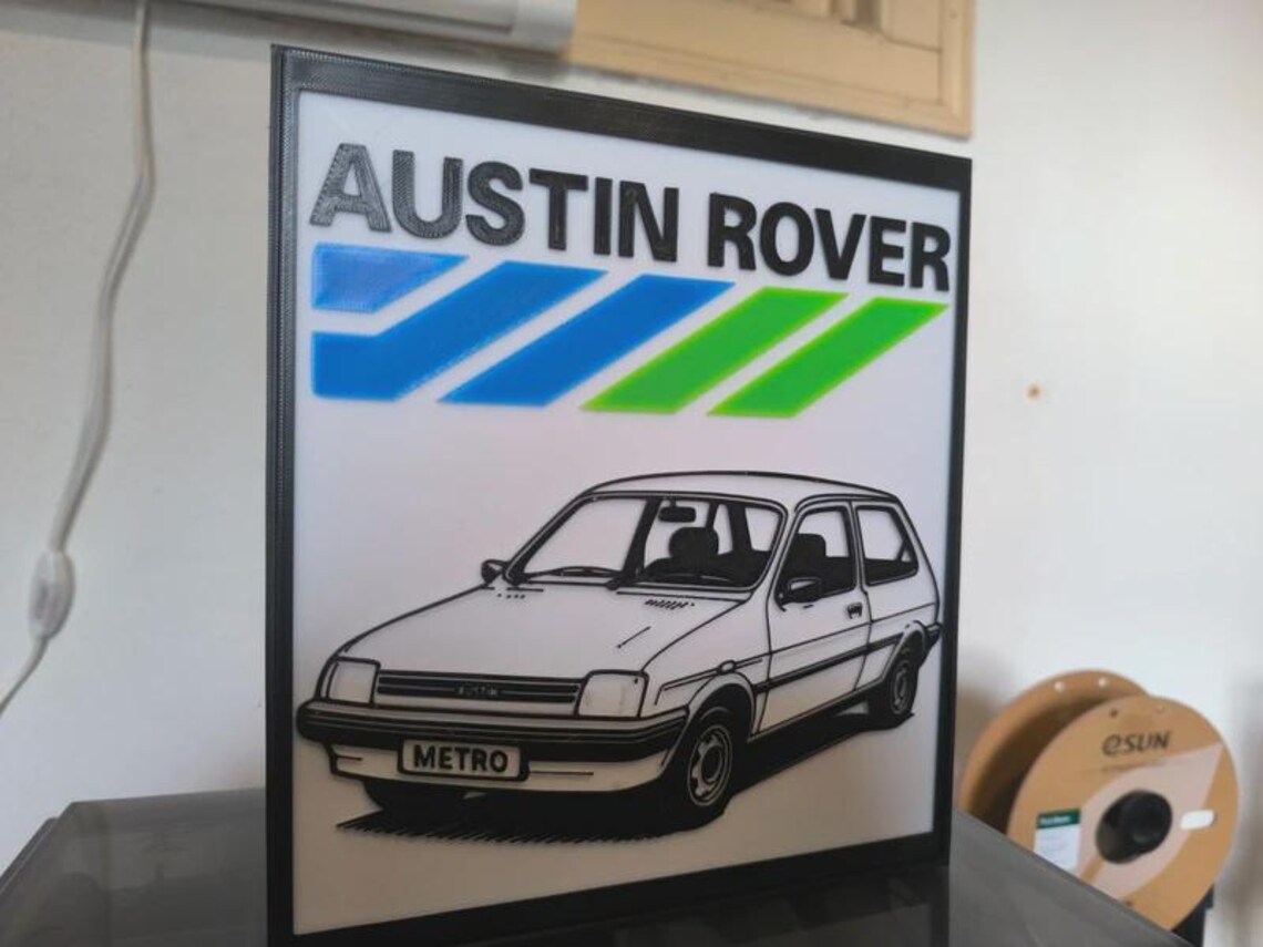 Luminária Austin Rover Metro — vista em ângulo