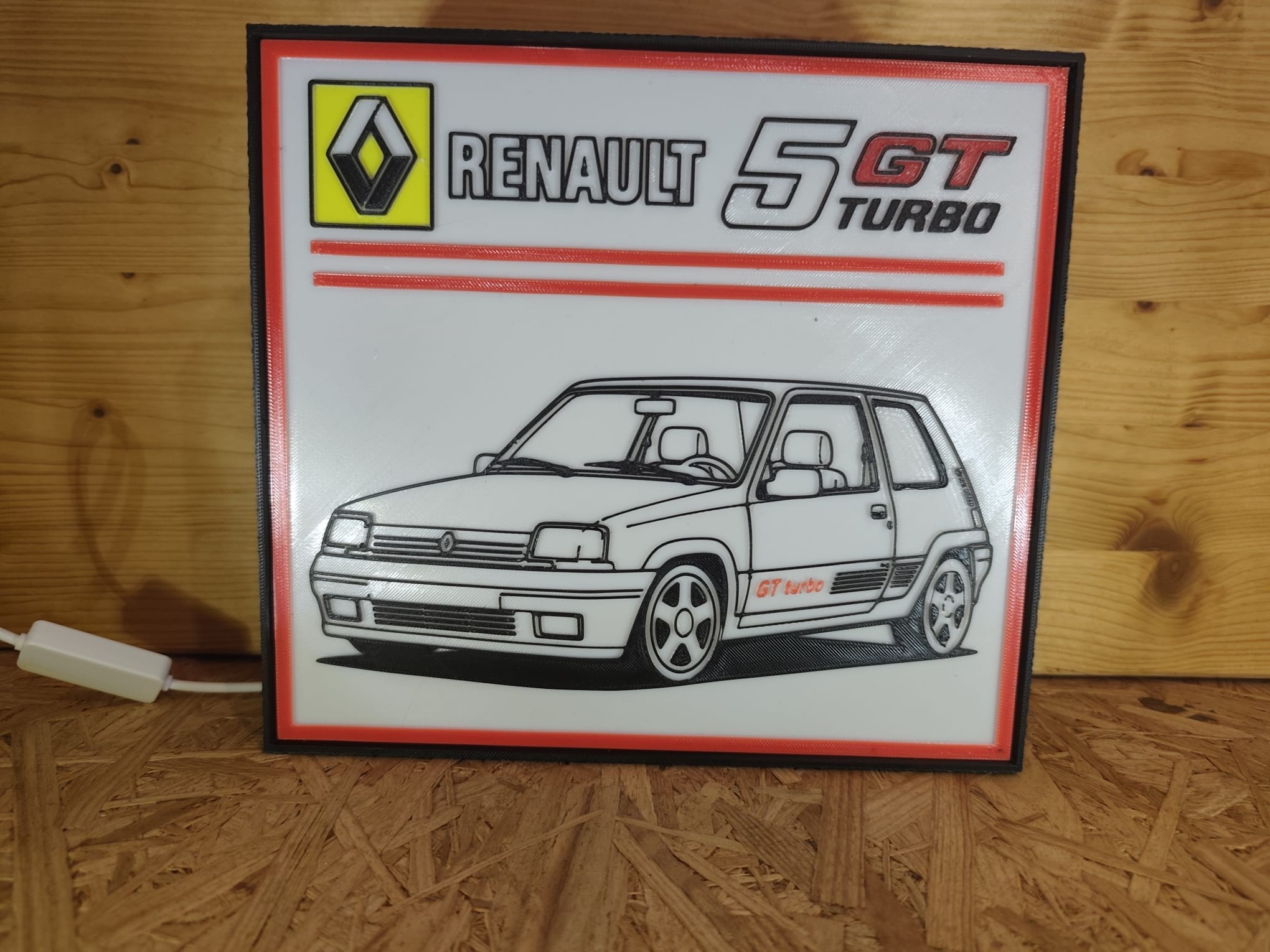 Luminária Renault 5 GT Turbo — fotografia 2