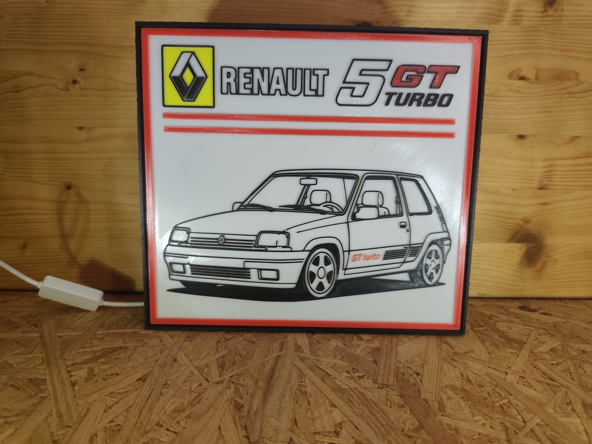 Luminária Renault 5 GT Turbo — fotografia 3