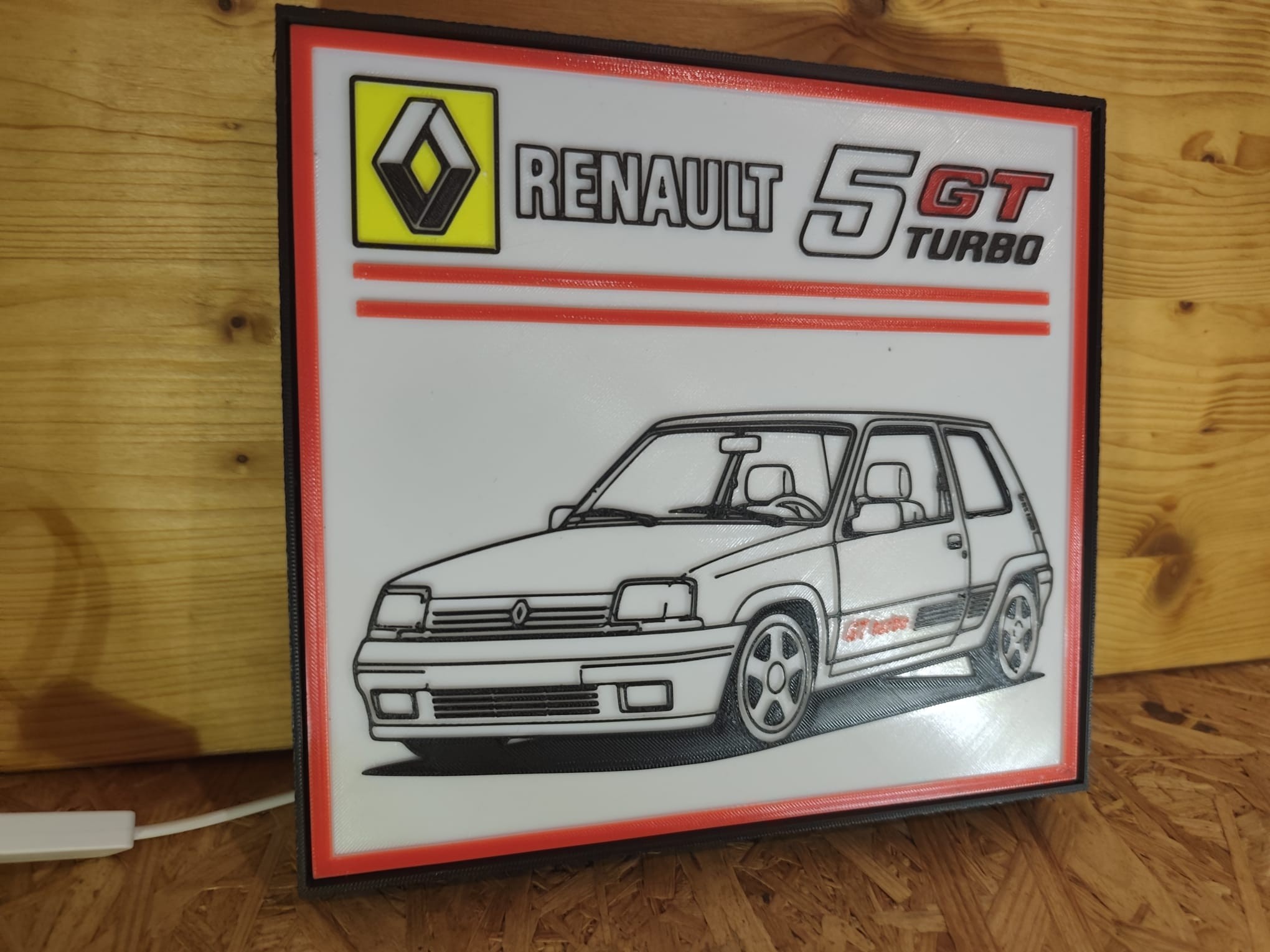 Luminária Renault 5 GT Turbo — fotografia 4