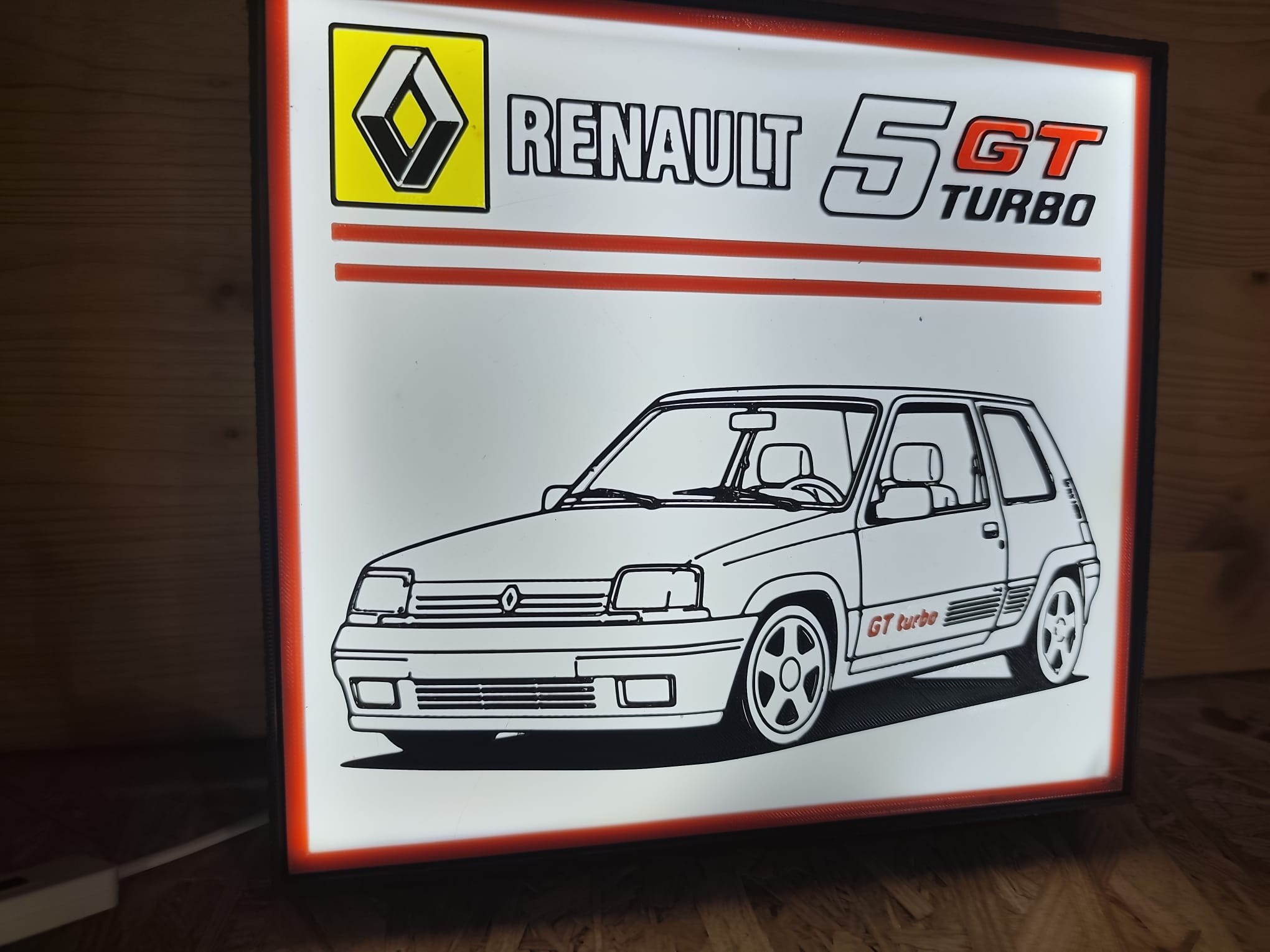 Luminária Renault 5 GT Turbo — fotografia 6