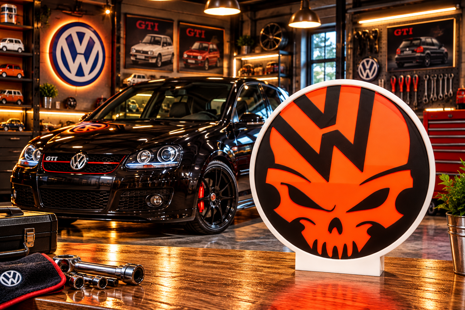 VW Skull — Caixa branca