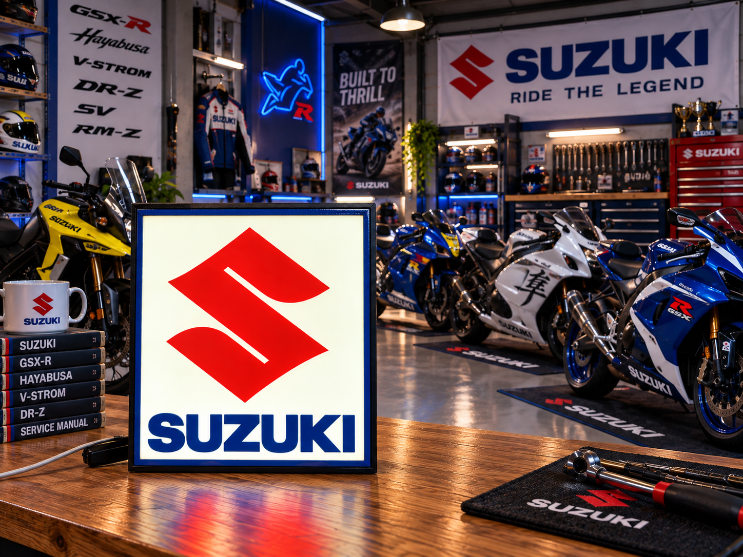 SUZUKI — Luminária Lightbox