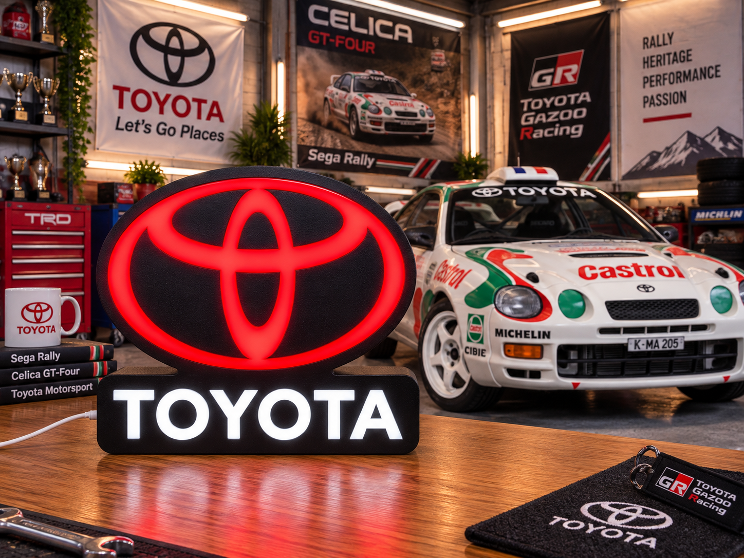 TOYOTA — Luminária Lightbox