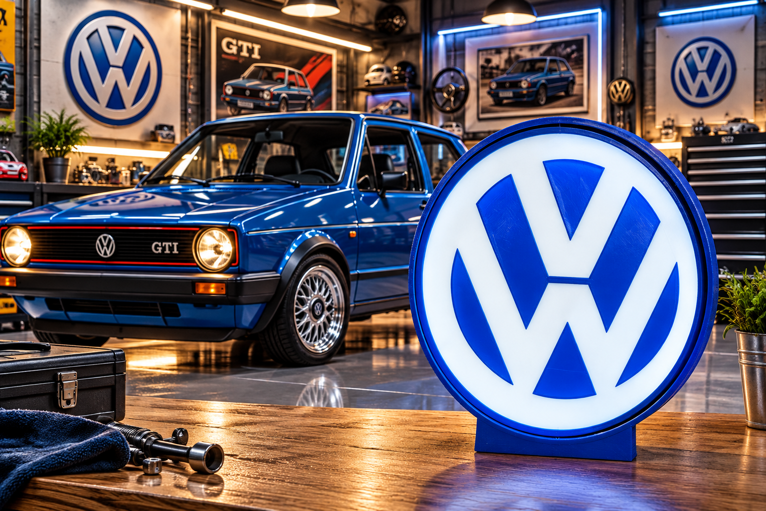 VW — Caixa azul