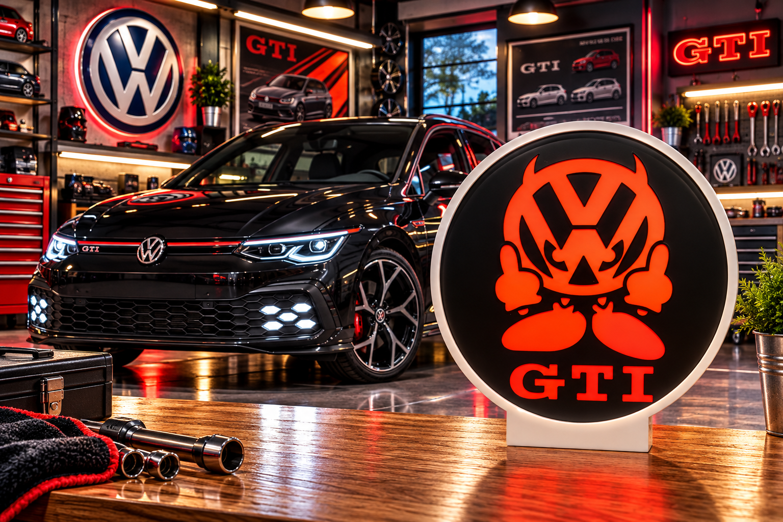 VW GTI — Caixa branca